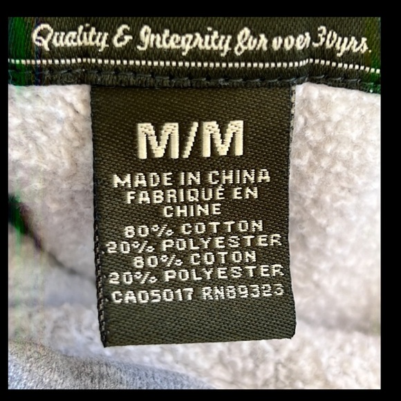 Roots Canada Grey 1/4 Zip Pullover Sweatshirt Unisex Size M - Picture 8 of 9